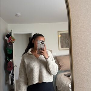 Sincerely Jules Cream V-Neck Sweater